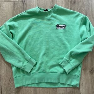 H&M brucey logistics services and oversized boxy French terry crewneck M great